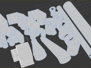 L&uuml;ftungsrohre 3D Modell