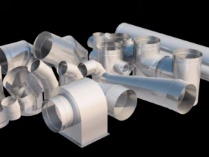 L&uuml;ftungsrohre 3D Modell
