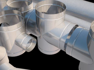 L&uuml;ftungsrohre 3D Modell