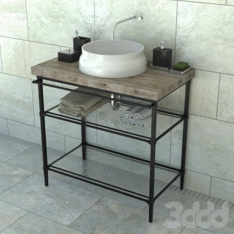 founiture bathroom 3D Model .c4d .max .obj .3ds .fbx .stl .blend 