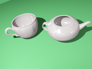 tea set 3D-Modell