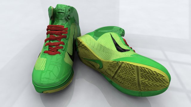 nick lebron basketball air shoes 3D in 3DExport