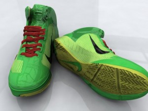 nick lebron basketball air shoes Model 3D