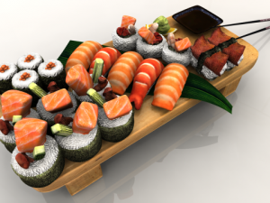 sushi Modello 3D