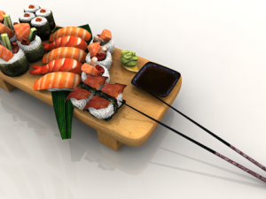 sushi Modello 3D