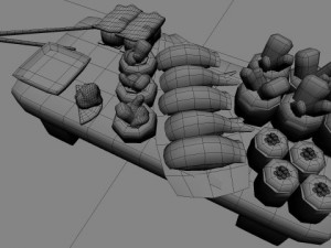 sushi Modello 3D