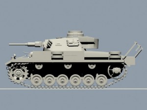 tank panzer Modelo 3D