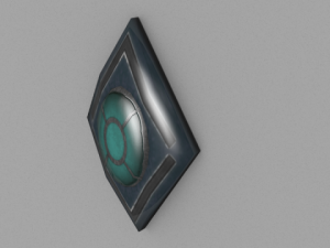 futuristic wall lamp 3D Modell