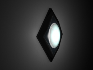 futuristic wall lamp 3D Modell