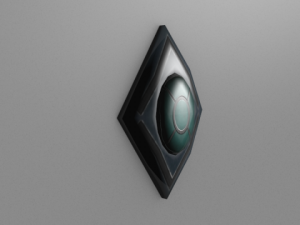 futuristic wall lamp 3D Modell