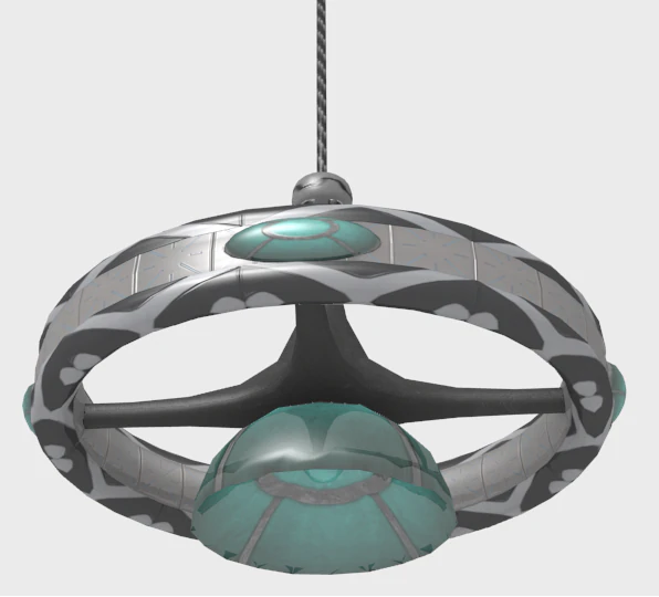 futuristic chandelier 3D Model .c4d .max .obj .3ds .fbx .stl .blend 