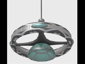 futuristic chandelier Model 3D