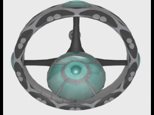 futuristic chandelier 3D 모델
