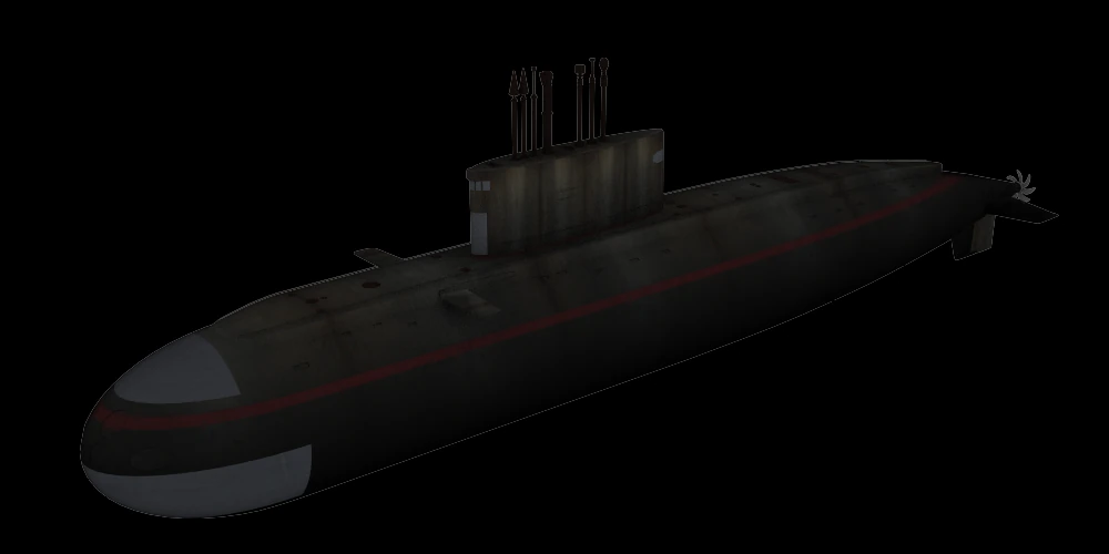 submarine project 636 3D Model .c4d .max .obj .3ds .fbx .stl .blend 