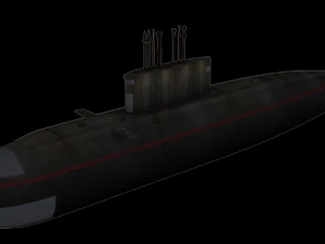 submarine project 636 3D Model