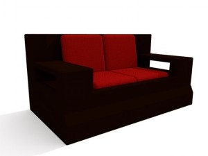 modern sofa 3D-Modell