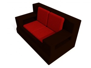 modern sofa 3D मॉडल