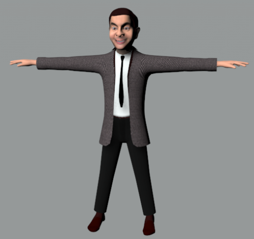 mrbean 3D Модель .c4d .max .obj .3ds .fbx .stl .blend 