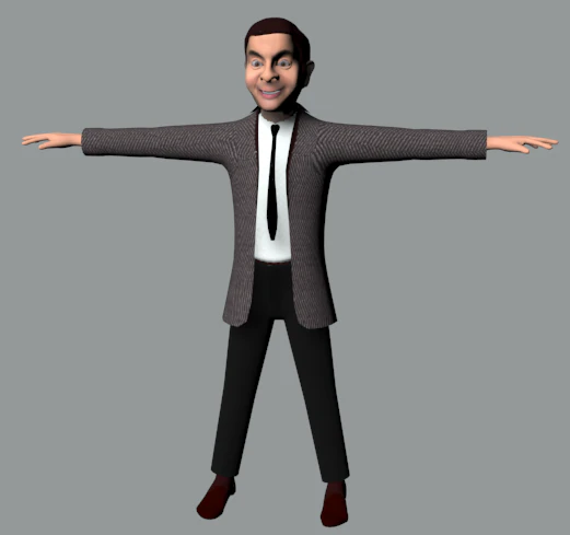 mrbean 3D Model .c4d .max .obj .3ds .fbx .stl .blend 
