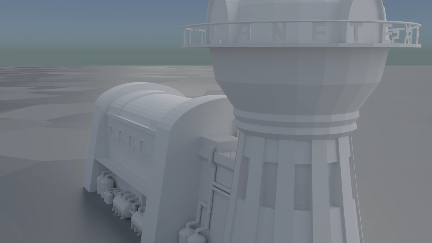 planet express building 3D Model .c4d .max .obj .3ds .fbx .stl .blend 