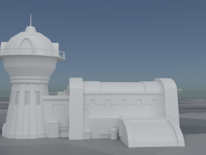 planet express building 3D 模型
