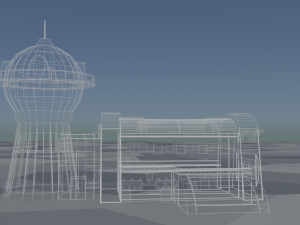 planet express building 3D 模型