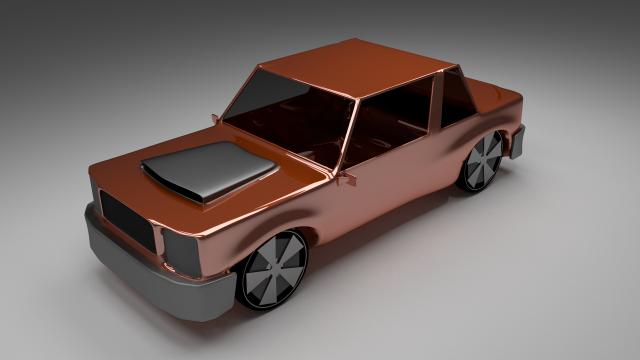 simple car 3D Model .c4d .max .obj .3ds .fbx .stl .blend 