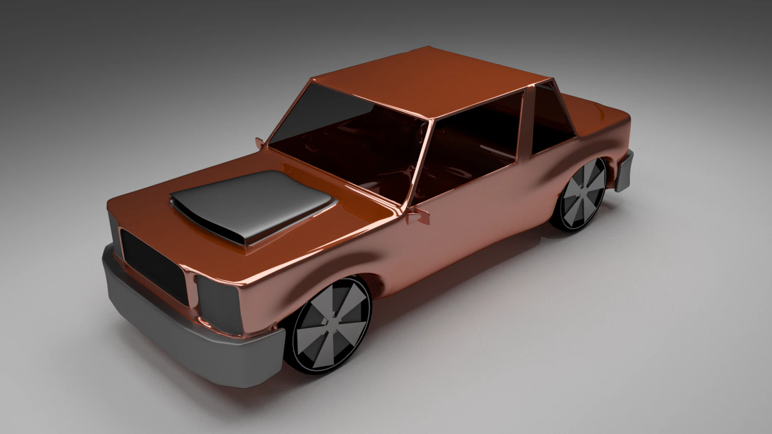 simple car 3D Model .c4d .max .obj .3ds .fbx .stl .blend 