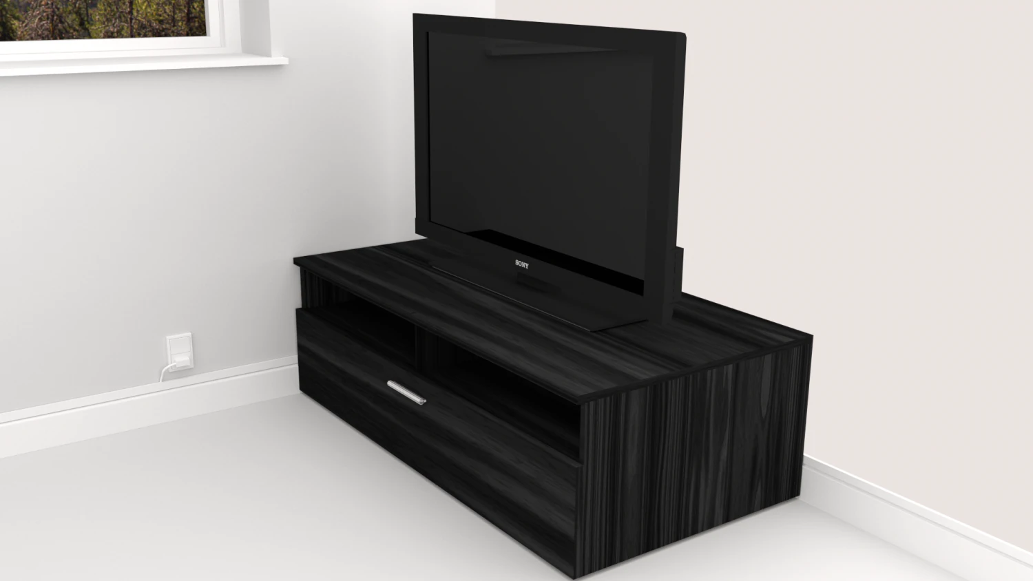 sony bravia 32 tv 3D Model .c4d .max .obj .3ds .fbx .stl .blend