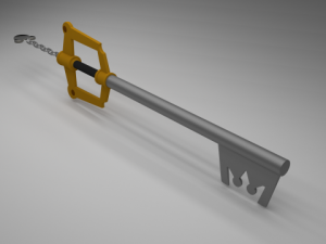 soras keyblade from kingdom hearts 3D 모델