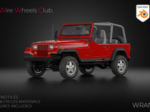 1987 Jeep Wrangler 3D-Modell