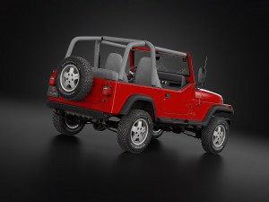 1987 Jeep Wrangler 3Dモデル