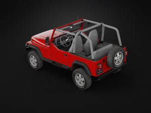 1987 Jeep Wrangler 3Dモデル