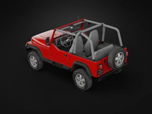 1987 Jeep Wrangler 3D Model