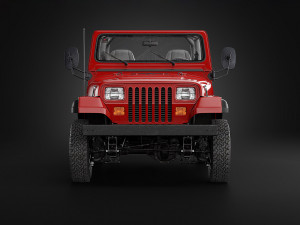 1987 Jeep Wrangler 3Dモデル