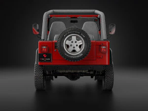 1987 Jeep Wrangler 3D Model