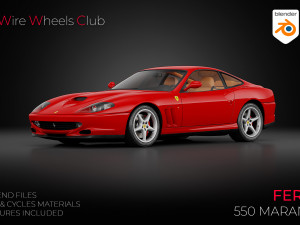1996 Ferrari 550 Maranello 3D-Modell