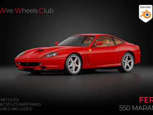 1996 Ferrari 550 Maranello 3D Modell