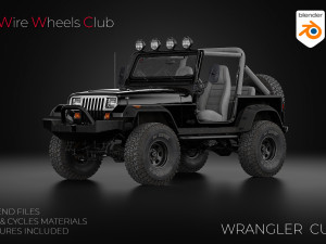 1987 Jeep Wrangler custom 3D-Modell