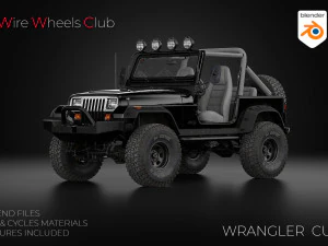 1987 Jeep Wrangler Custom 3D Modell