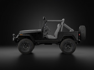 1987 Jeep Wrangler custom Modelo 3D