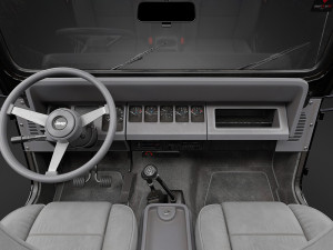 1987 Jeep Wrangler custom Modelo 3D