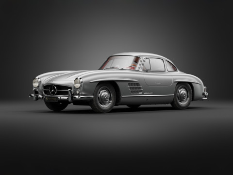 1954 Mercedes 300SL Gullwing 3Dモデル