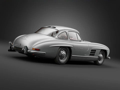 1954 Mercedes 300SL Gullwing 3D Model