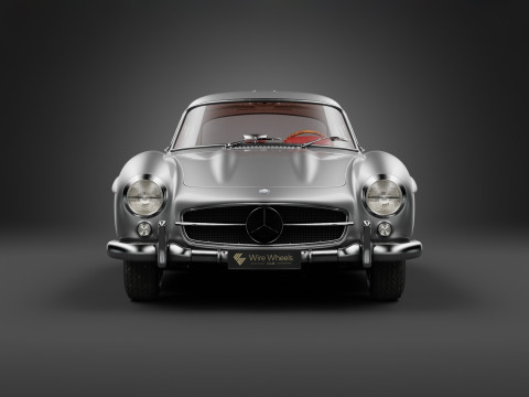 1954 Mercedes 300SL Gullwing 3Dモデル