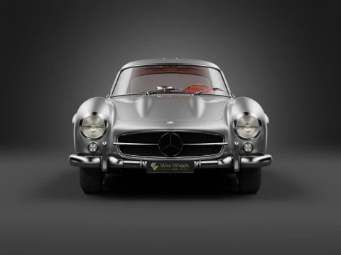 1954 Mercedes 300SL Gullwing 3D Model