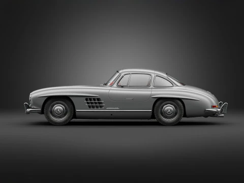 1954 Mercedes 300SL Gullwing 3D Model