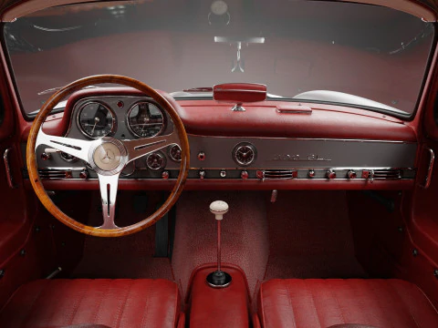1954 Mercedes 300SL Gullwing 3D Model