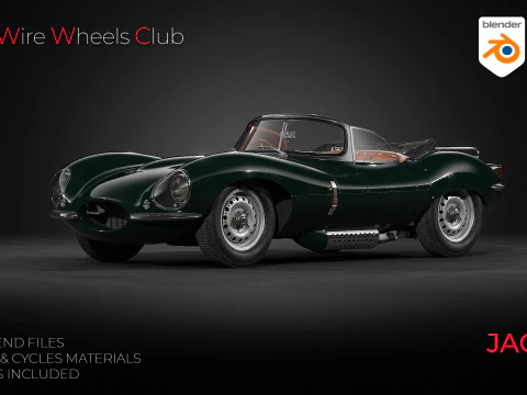 1957 Jaguar XKSS 3D Modell