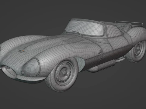 1957 Jaguar XKSS 3D Model
